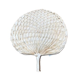Palm Leaf Fan Natural(Round handle)