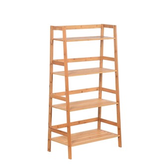 4-Tier Bamboo Rack/ Ladder Shelf