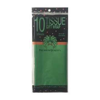 Tissue Paper Gift Wrap 10sheet - Dark Green